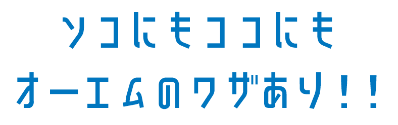 ソコにもココにもオーエムのワザあり!!